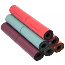 Customized PU Yoga Mat Printed Yoga Natural PU Rubber Mat for Gym Fitness